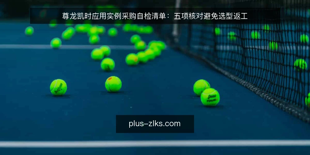 尊龙凯时应用实例采购自检清单:五项核对避免选型返工 — 先定需求边界:这份自检清单要核对什么 配图